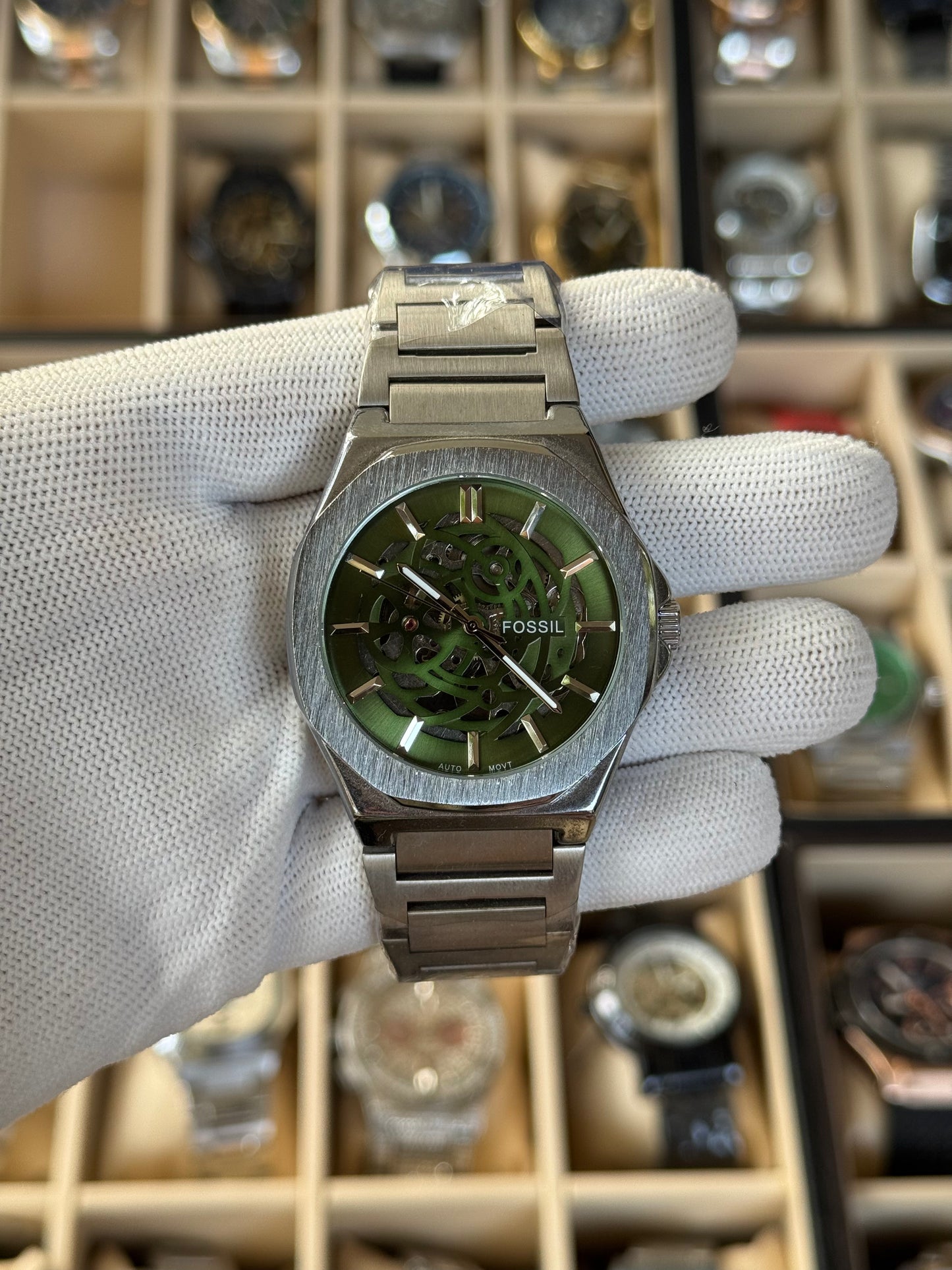 FOSSIL Automatic Stainless Steel Silver Watch For Men