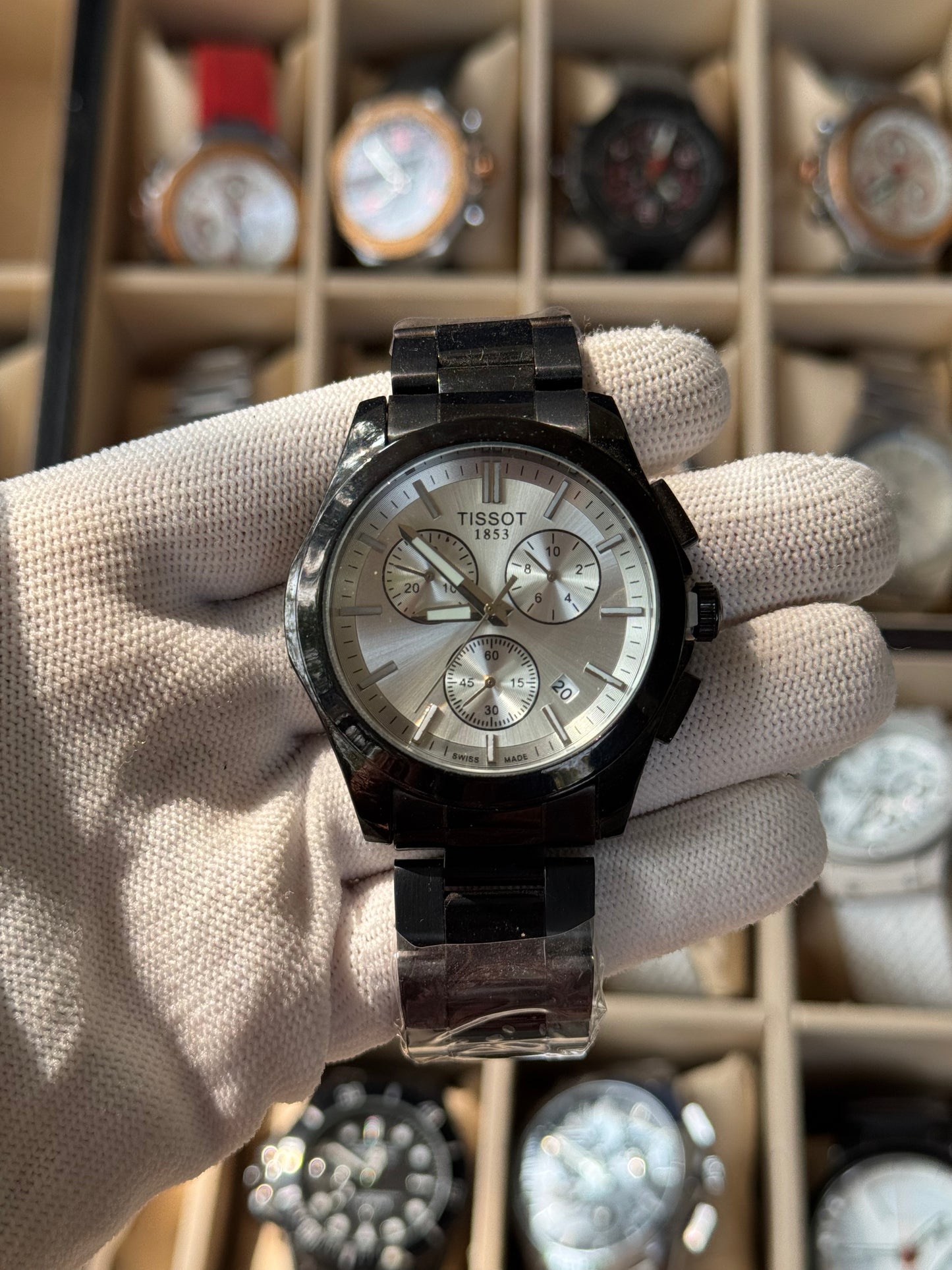 TISSOT Stainless Steel Black Watch