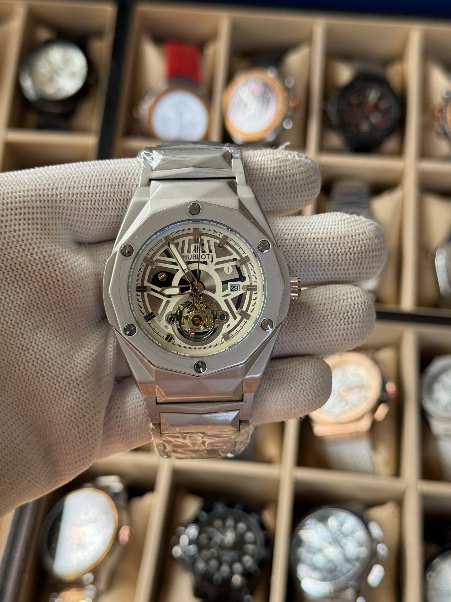 HUBLOT Stainless Steel Watch With Date