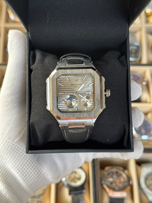 PATEK PHILIPPE Leather Strap Watch For Men