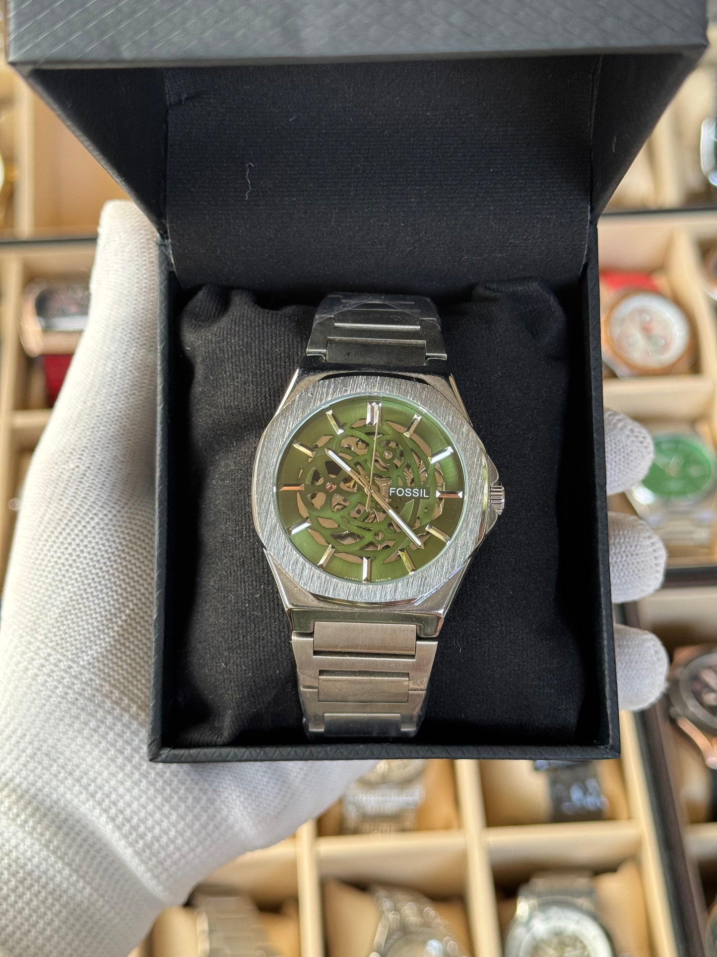 FOSSIL Automatic Stainless Steel Silver Watch For Men