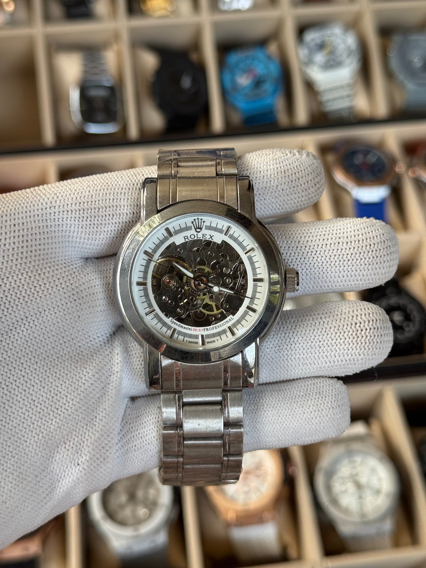 ROLEX Automatic Stainless Steel Silver Watch For Men