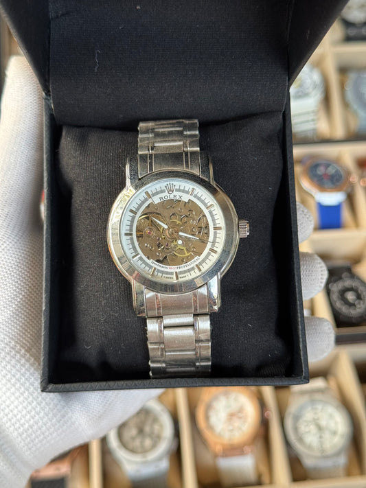 ROLEX Automatic Stainless Steel Silver Watch For Men