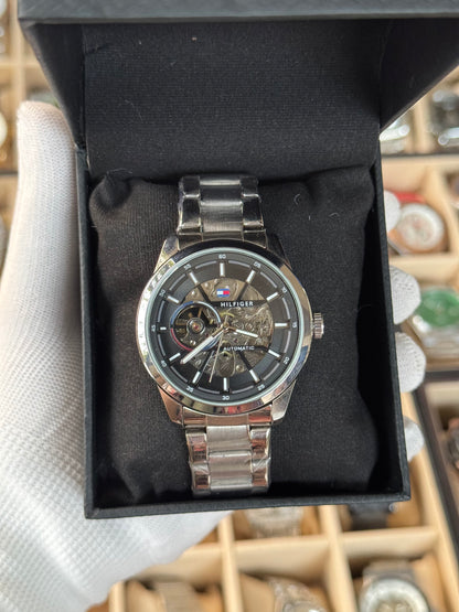 HILFIGER Automatic Stainless Steel Silver Watch For Men