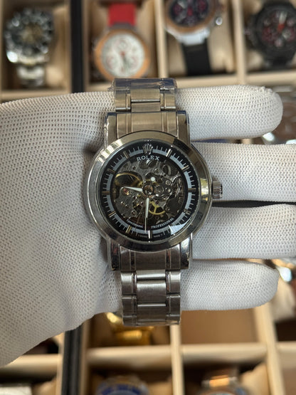 ROLEX Automatic Stainless Steel Silver Watch For Men