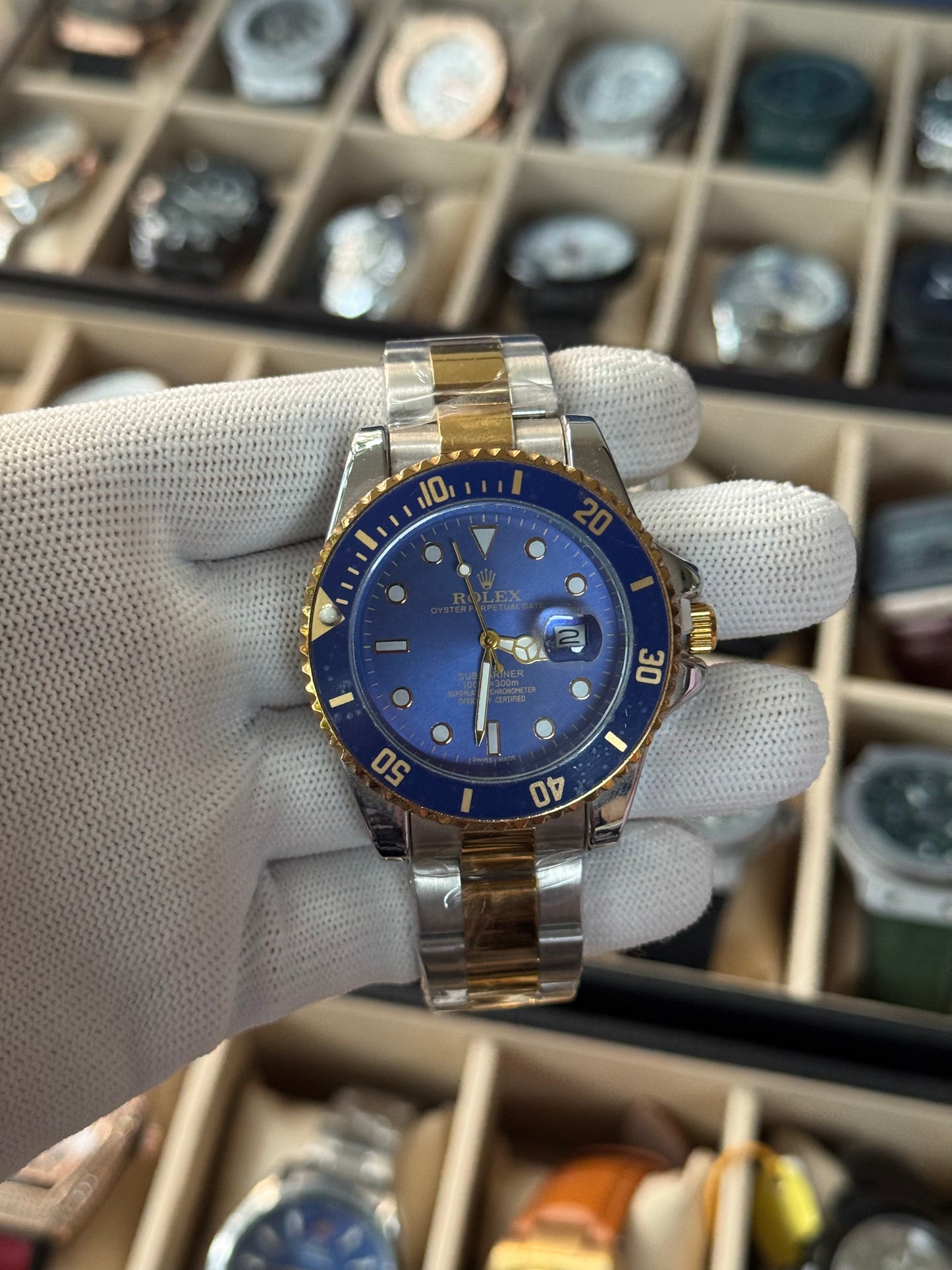 ROLEX Stainless Steel Gold,Silver Watch For Men