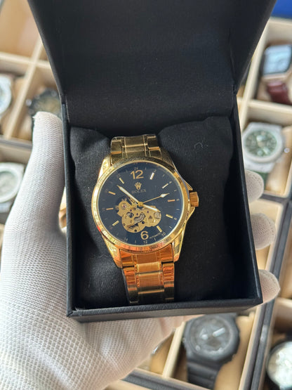 ROLEX Automatic Stainless Steel Gold Men's Watch