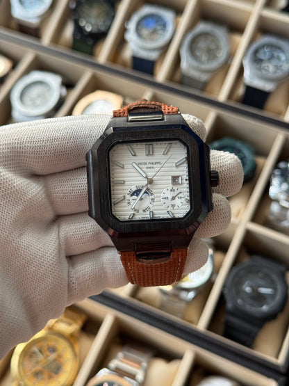 PATEK PHILIPPE Leather Watch Day-Date