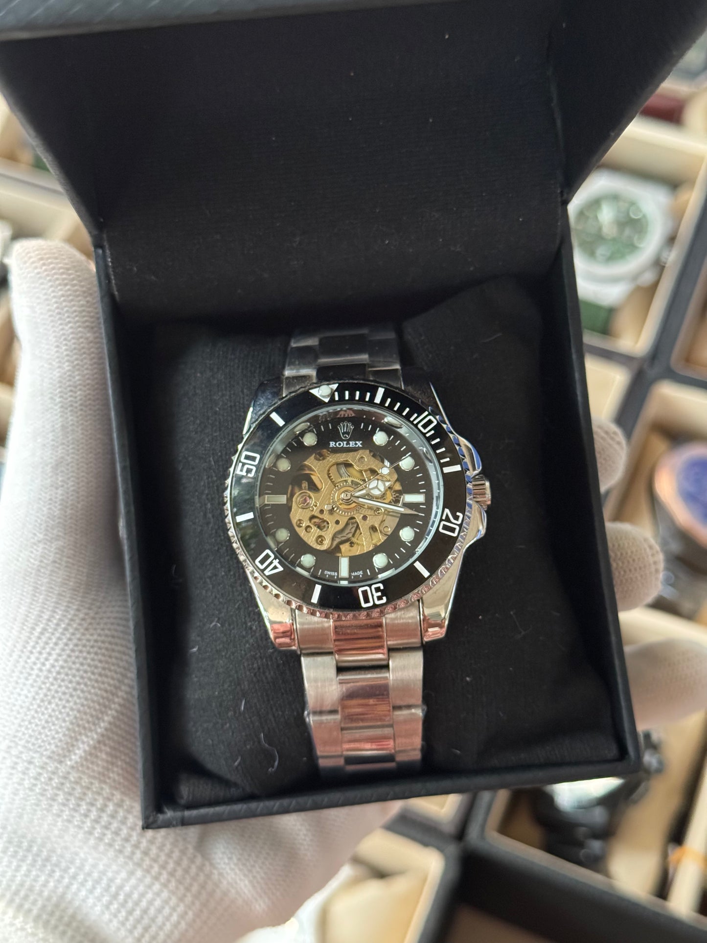 ROLEX Automatic Stainless Steel Watch For Men