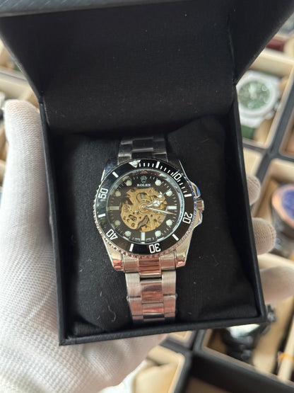 ROLEX Automatic Stainless Steel Watch For Men