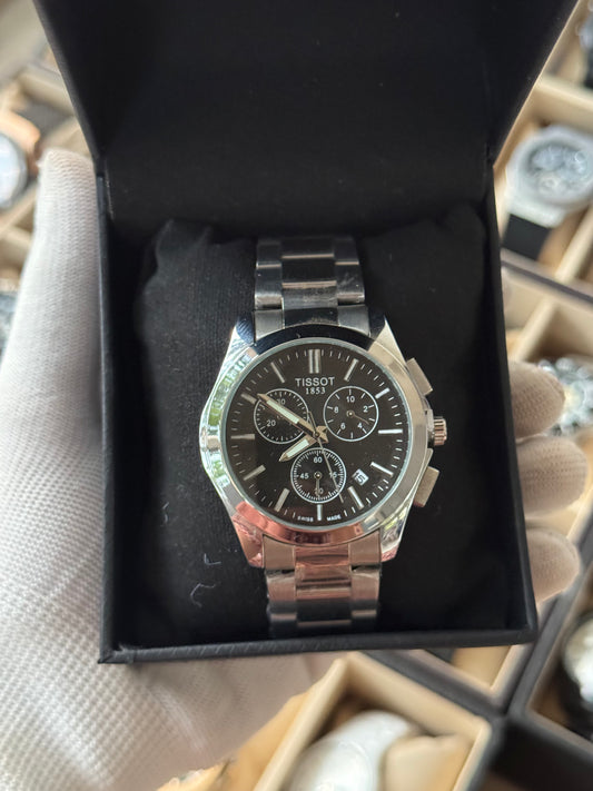 TISSOT Stainless Steel Silver Watch For Men With Date