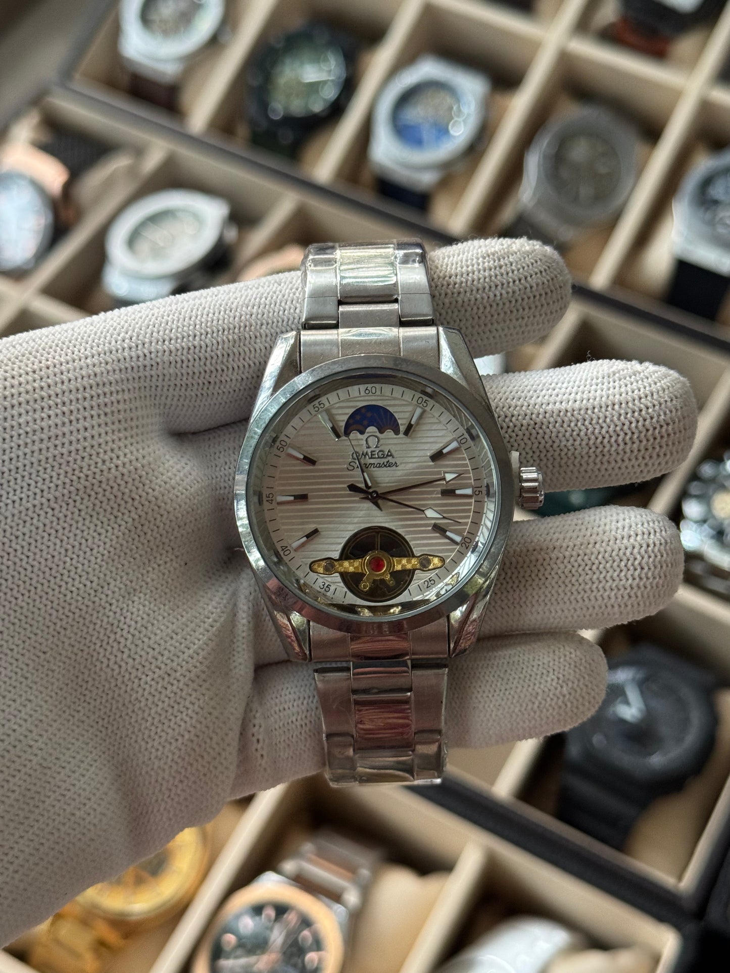 OMEGA Stainless Steel Silver Watch