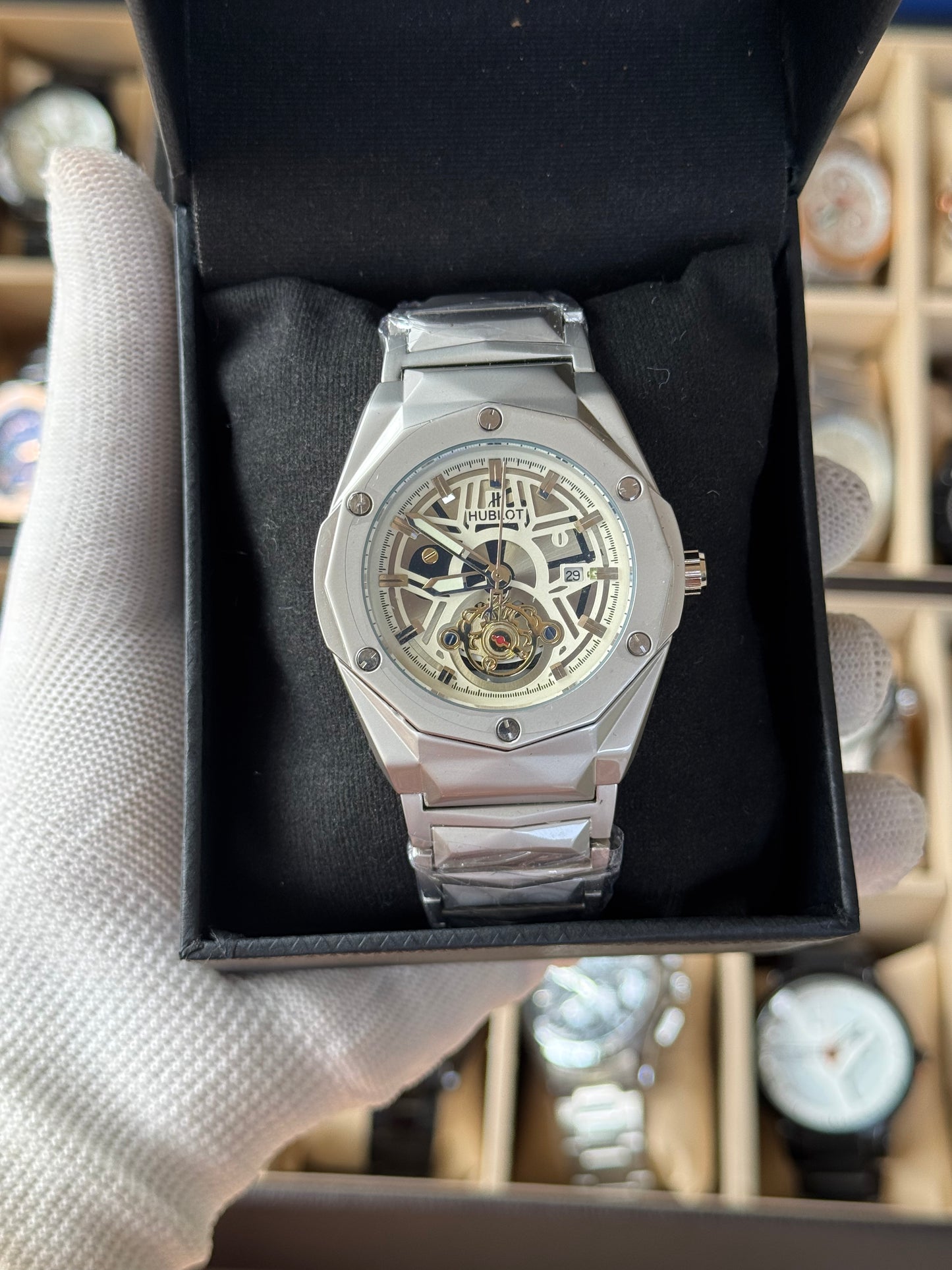 HUBLOT Stainless Steel Watch With Date