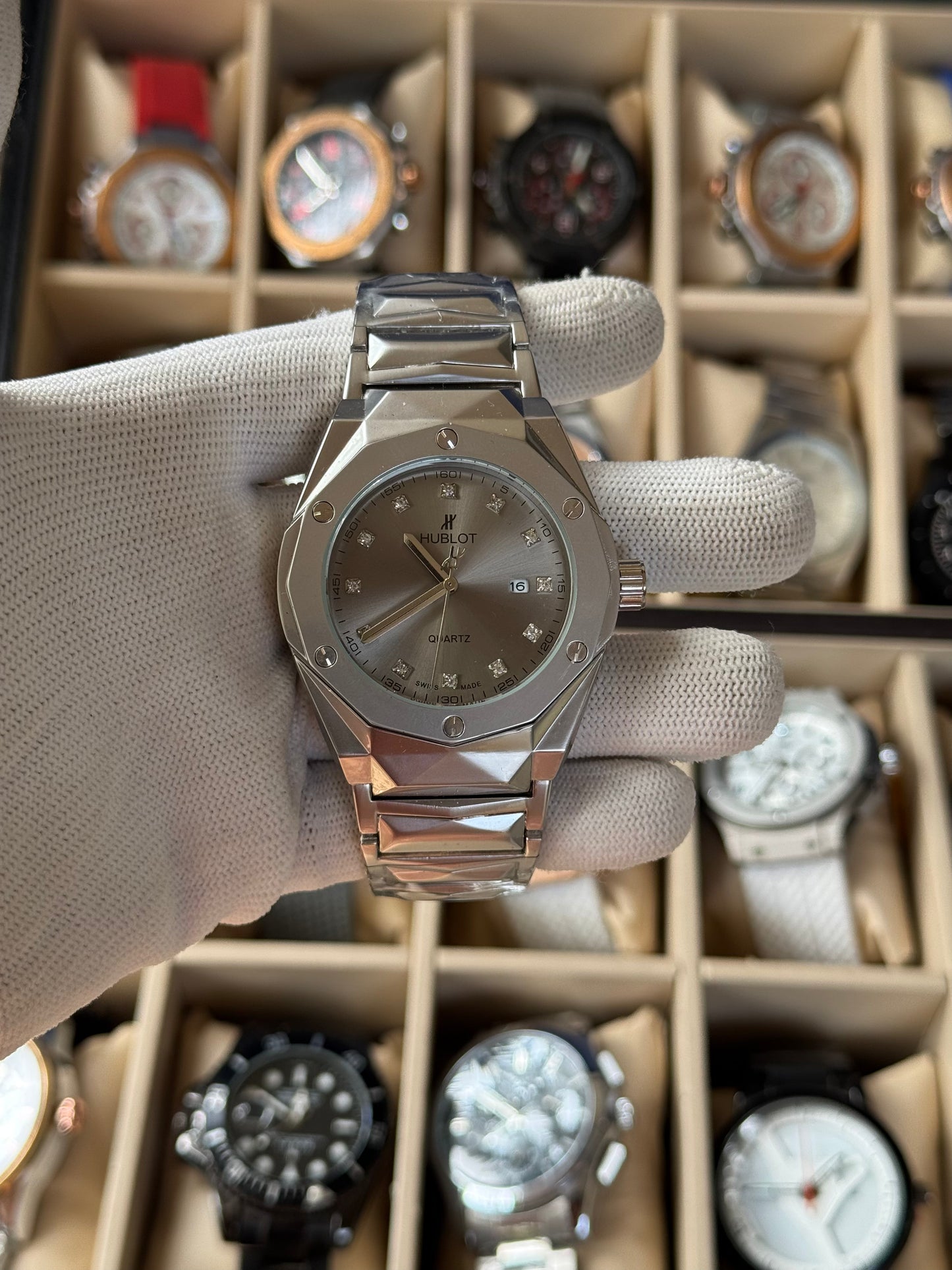 HUBLOT Stainless Steel Watch With Date