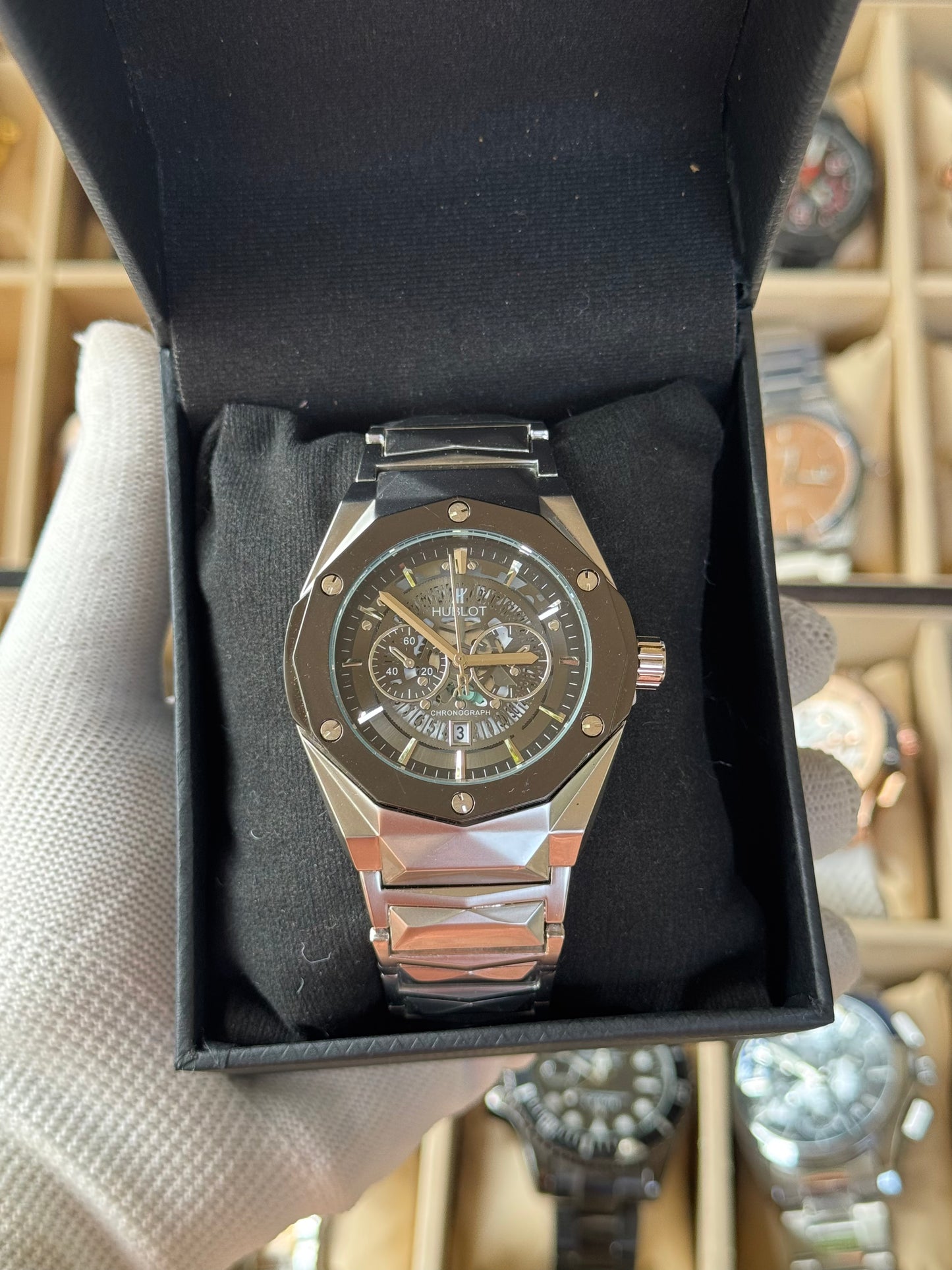 HUBLOT Stainless Steel Watch With Date