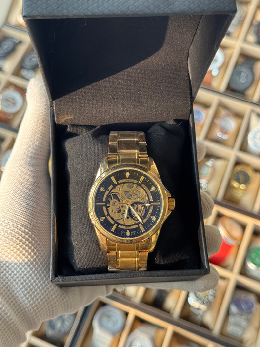 ROLEX Stylish Gold Watch For Men