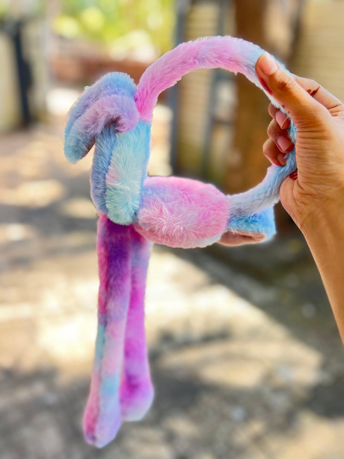 Rabbit Bunny Design Soft Foldable Earmuff For Girls & Kids (Pack of 1)