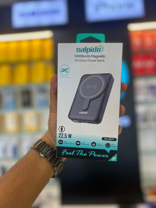 Salpido 10000mAh Magnetic Wireless Power Bank (22.5W PD Fast Charge)